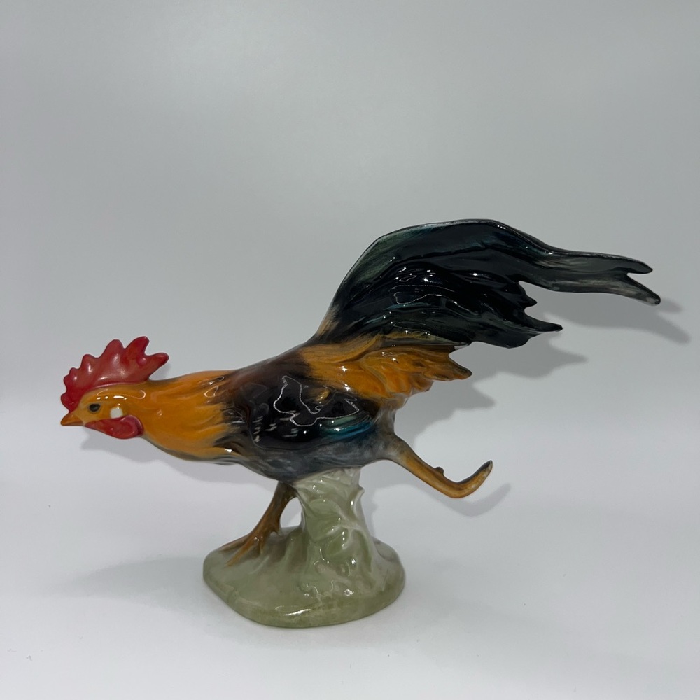 Goebel Hummel CV60 Running Haushahn Rooster Chicken Vintage Collectible Figurine